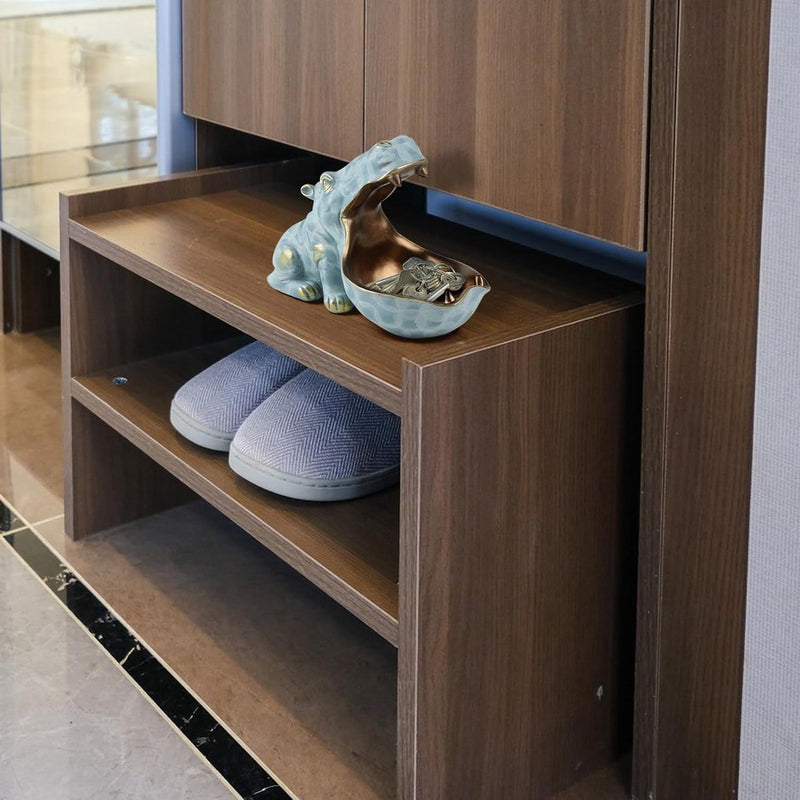 Schaal nijlpaard, hars sleutelhouder figuur, grote mond nijlpaard standbeeld tafeldecoratie, moderne sleutelschaal voor hal, woonkamer, kantoor, geschenken, decoratie, groen-klein