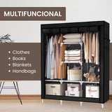 Kledingkast Draagbare stof, kledingkast voor opslag, waterdichte kledingkast, kledingopbergorganisator voor thuis, slaapkamer en woonkamer. (130x170x45cm)