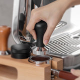 Distributeur 53 mm, 3-in-1 koffieverdeler met koffiestamper en siliconenmat, design koffiestamperset voor perfecte espresso barista-gereedschap, koffieverdeler met instelbare hoogte