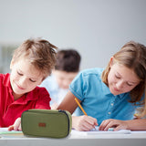 XXL Etui Oxford pennenetui met ritssluiting, enkele etui, pennenetui, organizer voor tieners, jongens en meisjes