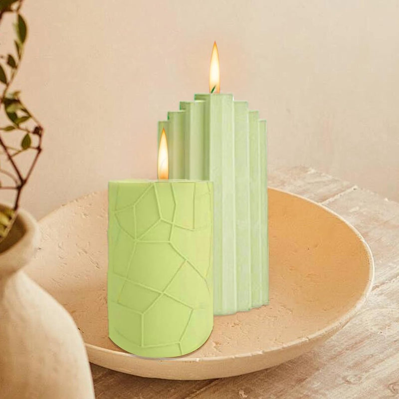 Kaarsenvorm Siliconen 4-delig, Kaarsenvormen voor gietset, 3D DIY Kaarsen Siliconenvorm Kaarsengietvormen voor handgemaakte zeep, geurkaarsen, knutselornamenten, kaarsen DIY-vormenset