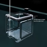 Viskweekbox, transparante acryl vis isolatiebox afneembaar aquarium kweekbak voor babyvissen, garnalen, clownvissen, guppy's, klein formaat