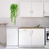 2 stuks kunstklimop, groene hangplanten, wijnstokken, hangende kunstplanten, plastic planten, hangende kunstplanten voor binnen, muur, hangmanden