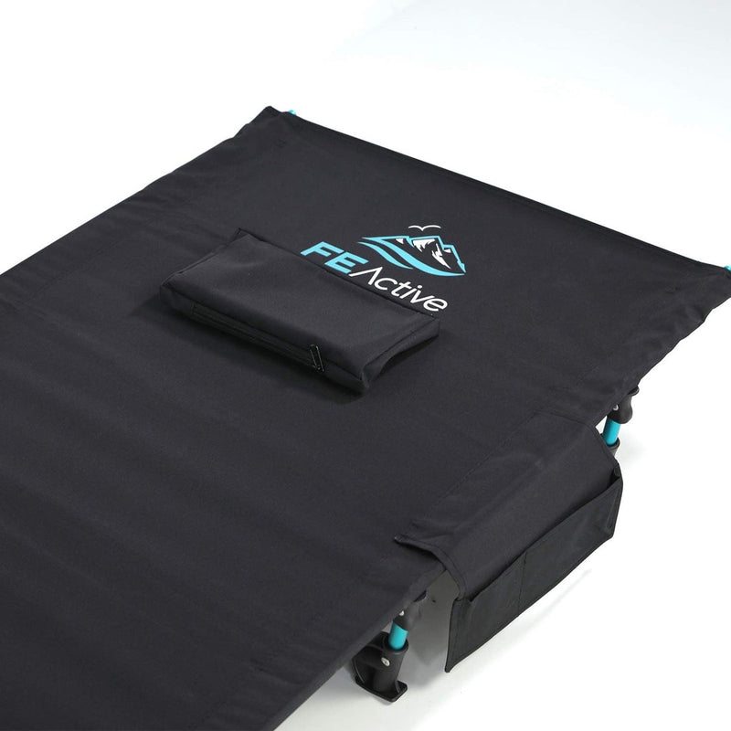 Compact opklapbed van volledig aluminium, ultralicht, comfortabel om te slapen, draagbaar campingbed voor kamperen, wandelen, trekking, backpacken,