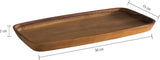 Serveerplank, plank van geolied acaciahout, houten plank voor service, bruin, 15 x 30 cm, 2 cm hoogte