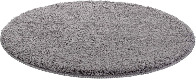 Badmat Ø 60 cm badmat badmat rond grijs
