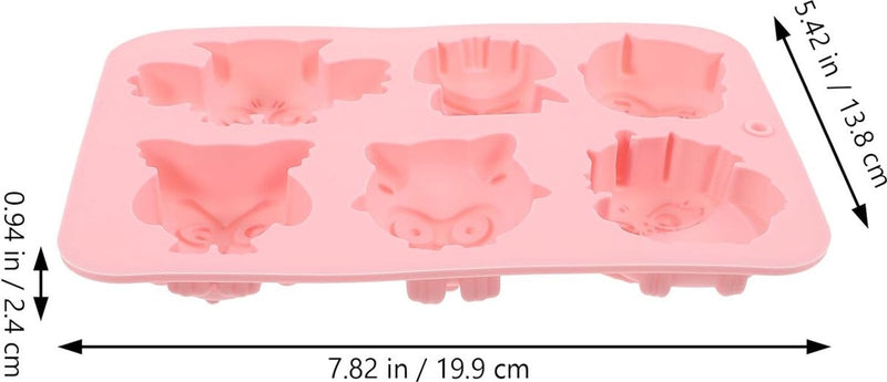 Siliconen bakvorm cakevorm uil vorm 2 stuks muffinvorm siliconen bakvorm taartvormen chocolade vorm voor DIY muffins cake bruiloft verjaardag accessoires roze
