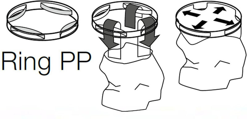 Design cosmetica-emmer Moji bad pedaalemmer met kanteldeksel 5 liter met siliconen bodem wit/oranje