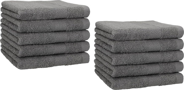 Set van 10 hoogwaardige gastendoekjes, gezichtsdoekenset, handdoekenset, handhanddoeken, 30 x 50 cm