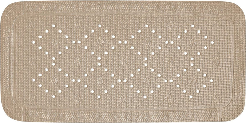 Taupe, douchemat, badmat, badmat, badmat, anti-slip, met zuignappen, ca. 36 x 91 cm