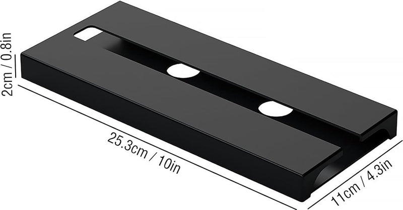 Set van 2 wijnglashouders, hangende glashouders, wijnglashouders onder de kast, wijnglashouder, glaswerkrek, ophangen, niet boren, wijnglazenrek, hangende glashouder, zwart (1)