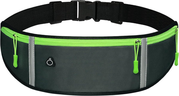 Loopgordel voor mobiele telefoon - looptas joggen, heuptas, sportriem, running belt voor joggen, hardlopen, sport en fitness - geschikt voor alle smartphones, zwart