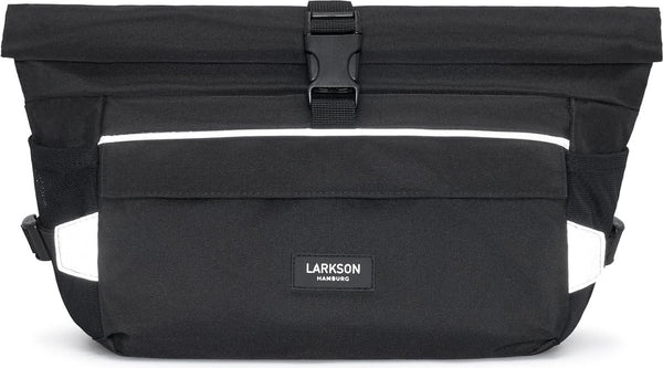 Stuurtas Zwart - 2 in 1 Fietstas & Schoudertas - Bikepacking Tas voor Voorstuur met Reflectie - Waterafstotend