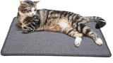Krabmat kat, krabtapijt sisal, krabplank vloer antislip, natuurlijk sisaltapijt voor katten (40 x 60 cm, donkergrijs)