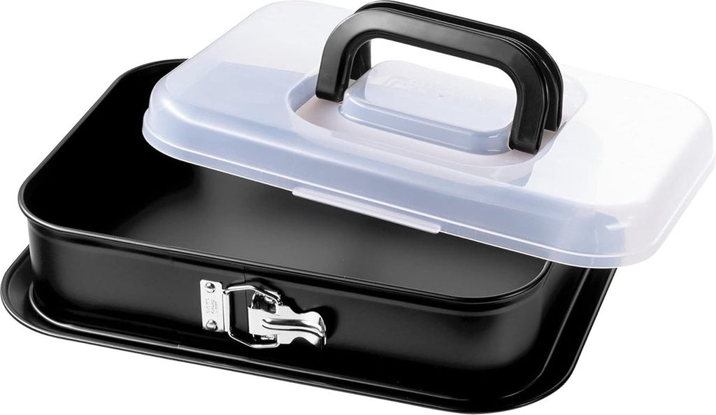 Kookvorm, Herogo Diep Bakplaat met Deksel (26,5x20,6x5 cm) Roestvrij staal Rechthoek Kookplaat Ovenplaat Vetpan voor Bakken Koken, Ideaal voor Taarten Brownie Lasagne, Spiegelfinish & Vaatwasbestendig Kookvorm, Herogo Diep Bakplaat met Deksel (26,5x20,6x5 cm) Roestvrij staal Rechthoek Kookplaat Ovenplaat Vetpan voor Bakken Koken, Ideaal voor Taarten Brownie Lasagne, Spiegelfinish & Vaatwasbestendig