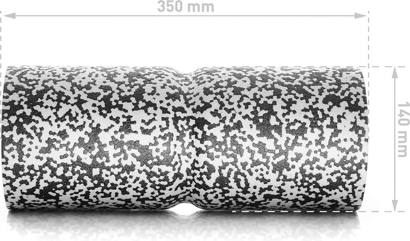 Fasciaroller, verzorging, medium hard met omlopende groef, voor ontlasting van de wervelkolom, 35 x 14 cm