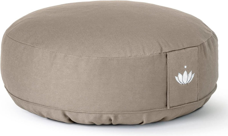 Yogakussen, Meditatiekussen, Extra laag - Hoogte 10 cm - Wasbare katoenen hoes - Yogakussen met speltvulling -