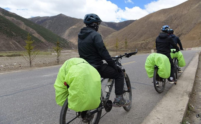 Regenhoes voor regenhoes fietsmand fietstas bagagedrager 100L waterdicht zwart