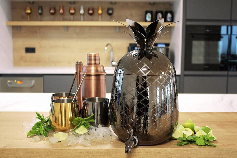 Wijnglazen, 6-delige rode wijnglazen, drinkbekers van roestvrij staal, onbreekbare drinkglazen, onbreekbare glazen, koperen editie, 500 ml