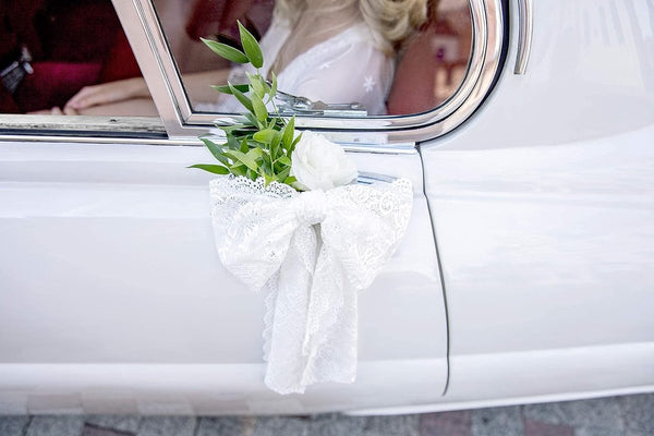 Rand Kanten Rand Decoratieve Strikjes - Wit Gebroken Wit, 0,15 x 9 m