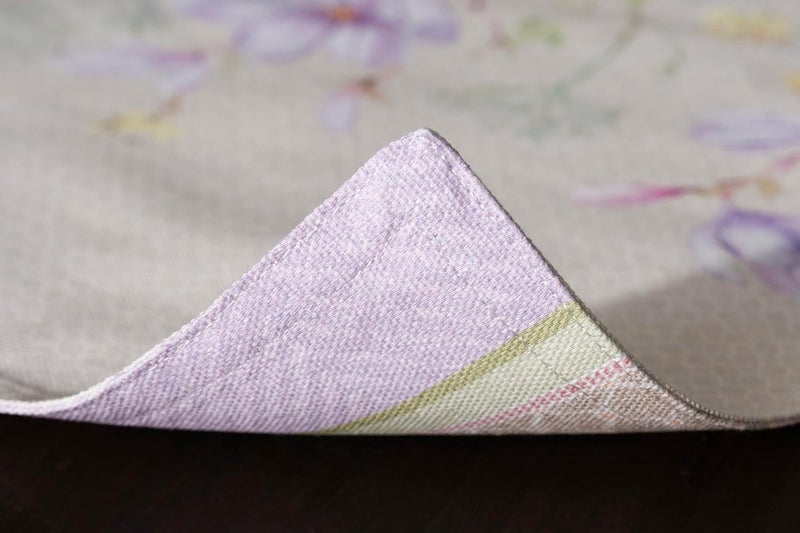 Placemats van 100% katoen, set van 4, 33 cm x 48 cm, decoratieve, wasbare paasplacemats voor diners, bruiloften, magnolia-ochtend - lente/zomer