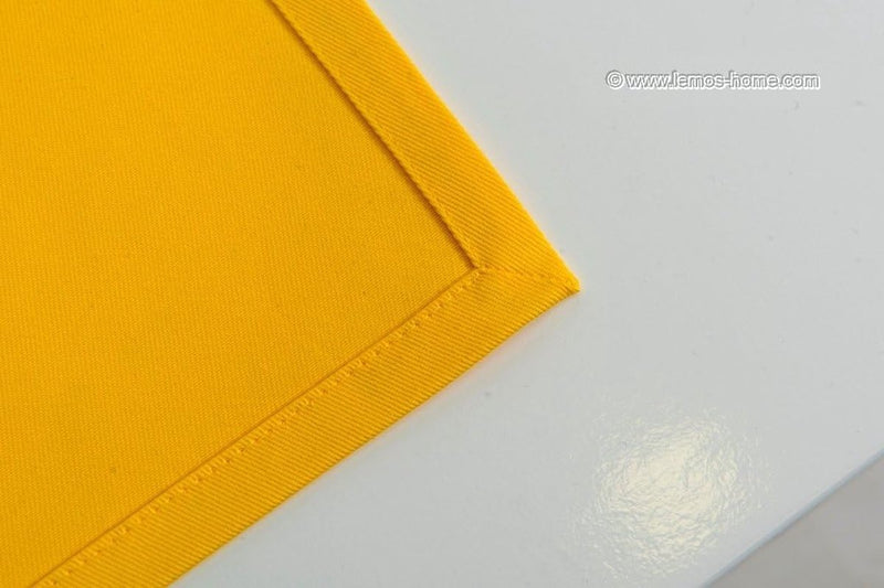 Placemat placemat placemats 4 stuks ca. 46 x 36 cm katoen vele kleuren (geel)