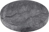 25 cm natuurlijk marmer zwart rond decoratief dienblad voor keuken kaptafel badkamer