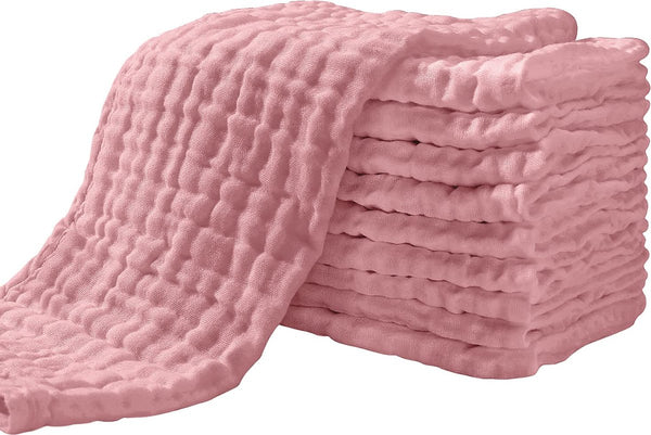 spuugdoeken, 10 stuks stoffen luiers 27x50 cm hydrofieldoeken 6 lagen absorberend washandjes 100% katoen doeken vouwluiers voor baby bonen pasta