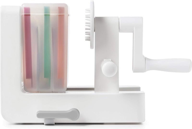 Good Grips groente-/spiraalsnijder, messen van meerkleurig roestvrij staal (wit, groen, oranje, rood), 20 x 13 x 20 cm