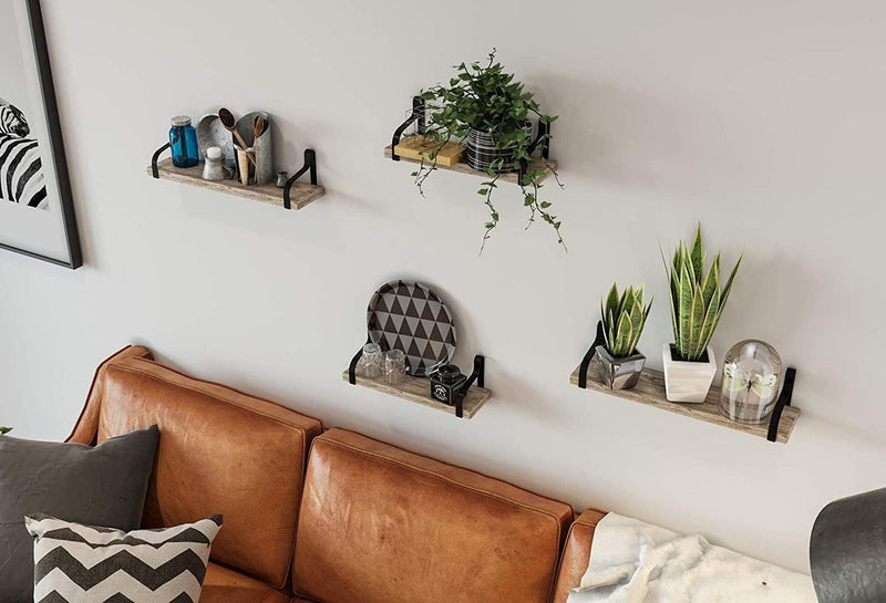 AFAjwsc 2-delige set rustieke houten zwevende planken, wandgemonteerd, set van 2, voor badkamer, keuken, slaapkamer, kantooropslag, 42 cm AFAjwsc 2-delige set rustieke houten zwevende planken, wandgemonteerd, set van 2, voor badkamer, keuken, slaapkamer, kantooropslag, 42 cm