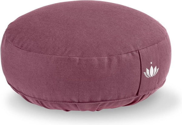 yogakussen meditatiekussen, extra laag, zithoogte 10 cm, wasbare overtrek van katoen, yoga-zitkussen met speltvulling, GOTS-gecertificeerd