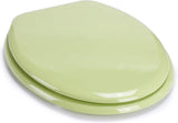 Toiletbril, mdf, amandelgroen., 30 x 20 x 15 cm