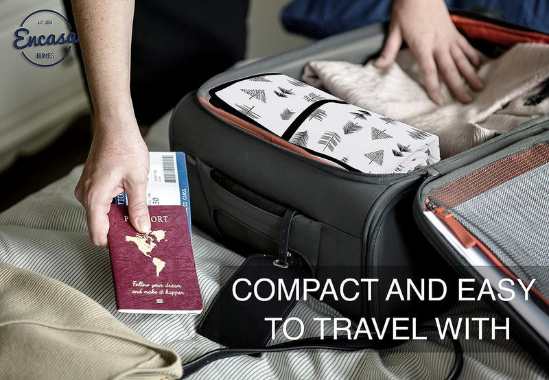 Strijkmat, groot 120 x 70 cm, met 3 mm vulling en siliconen beugel voor stoomstrijken op tafel of bed, hittebestendige tafelstrijkdeken, strijkonderlegger, witte tegels