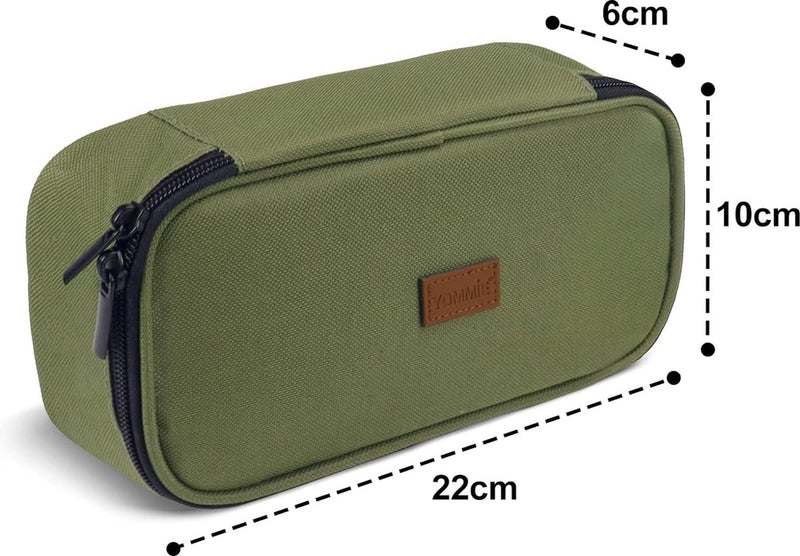 XXL Etui Oxford pennenetui met ritssluiting, enkele etui, pennenetui, organizer voor tieners, jongens en meisjes