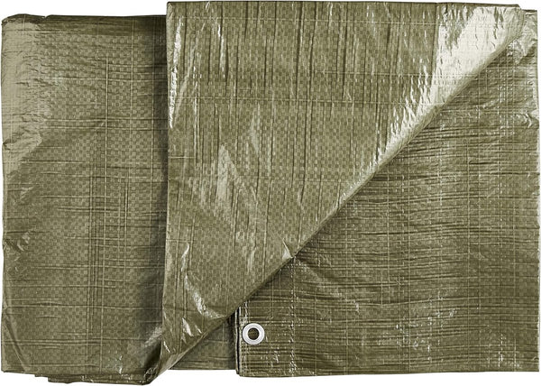 dekzeil, 6 x 10 m, met ogen, waterdicht en weerbestendig, lichtgewicht dekzeil voor auto, tuin, motorfiets, hout enz