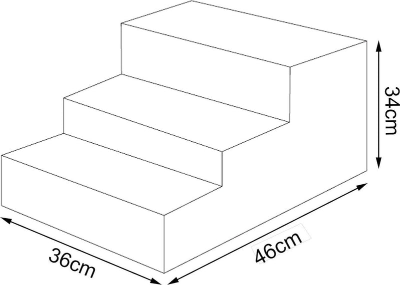 huisdiertrap, kattentrap, hondentrap met pluche overtrek, kleur naar keuze