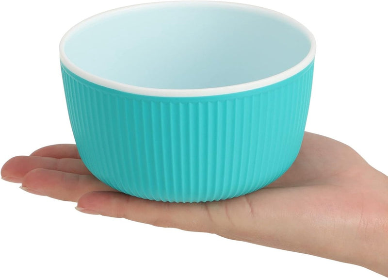 5 x ontbijtgranenschalen - kunststof snackkom - herbruikbare container vaatwasmachinebestendig - slakommen voor de tuin - onbreekbare kommen [selectie varieert] (5 stuks - ontbijtgranenkom - kleurrijk)