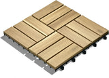 10 x 30 cm acaciahouten vloertegels 30 cm x 30 cm weerbestendig eenvoudig te leggen lichtbeige