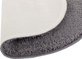 Badmat Ø 60 cm badmat badmat rond grijs