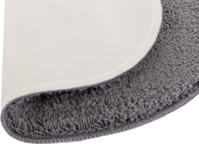 Badmat Ø 60 cm badmat badmat rond grijs