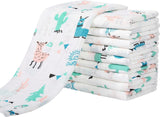 Mulldoeken baby 10 stuks katoenen spuugdoeken 27x50 cm stoffen luiers 6 lagen absorberend vouwluiers washandjes voor baby pasgeborenen alpaca