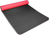 yoga- en fitnessmat, thermoplastische elastomeer, antislip, milieuvriendelijk, hypoallergeen en huidvriendelijk, SGS-gecontroleerd, ideaal voor yoga, pilates en fitness, met tas en draagband, 183 x 61 x 0,8 cm