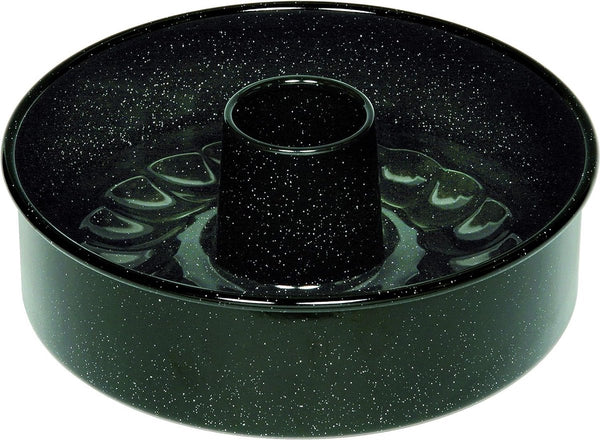 Taartvorm, 26 cm, 3-delige set, klassieke bakvormen, hoogte 8,0 cm, professionele bakker, emaille, zwart, met buisbodem, inductie,