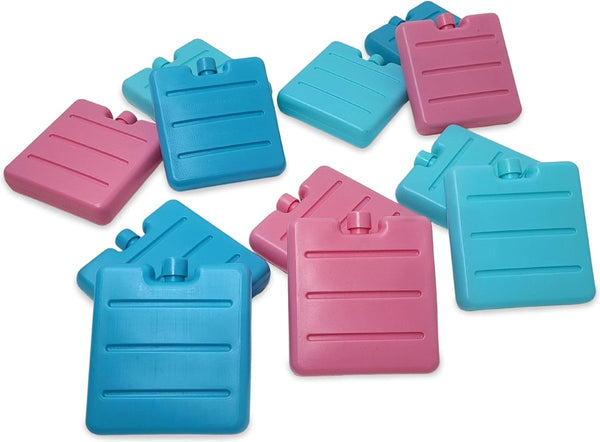 Kleine ijspakketten | Mini koelelementen voor de koeltas koelbox | Koelbatterij - ruimtebesparende koelelementen voor de lunchbox