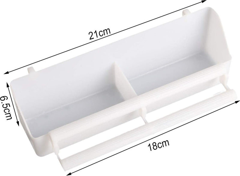 5 stuks kunststof vogelbakken, vogelkooi, waterbak, vogelkooi, vogelkooi om op te hangen