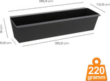 Plantenbak geschikt voor europallets, set van 24 kunststof, plantenbak, breedte 38 cm (1 x set van 24 plantenbakken, breedte 38 cm)