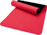 yoga- en fitnessmat, thermoplastische elastomeer, antislip, milieuvriendelijk, hypoallergeen en huidvriendelijk, SGS-gecontroleerd, ideaal voor yoga, pilates en fitness, met tas en draagband, 183 x 61 x 0,8 cm