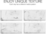 Wastafelorganizer, mini-dienblad voor de badkamer, rechthoekig, hars, plat, sieradenhouder voor textiel, kaarsen, zeep handdoeken, planten, Wit marmer, Mini