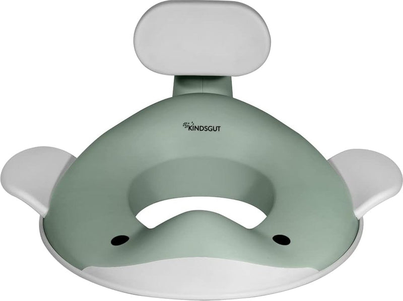 Toiletopzetstuk walvis voor kinderen, kindvriendelijk waldesign, in subtiele en moderne kleuren, vrij van schadelijke stoffen en kindvriendelijk, pistache