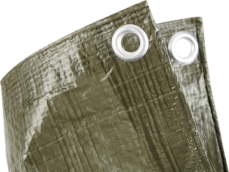 dekzeil, 6 x 10 m, met ogen, waterdicht en weerbestendig, lichtgewicht dekzeil voor auto, tuin, motorfiets, hout enz